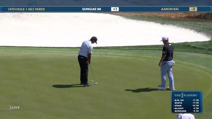 Aaron Rai | Round 3 | 14th hole | Shot 5 | 2025 THE PLAYERS