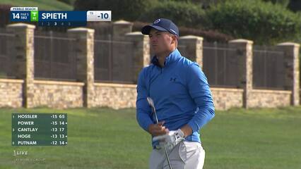 Jordan Spieth | 2022 AT&T Pebble Beach | Round 3 | 14th hole | Shot 3