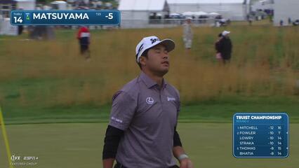 Hideki Matsuyama | Round 2 | 14th hole | Shot 3 | 2025 Truist Championship