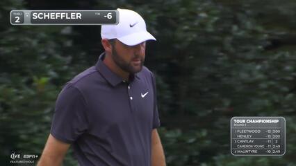 Scottie Scheffler | Round 3 | 2nd hole | Shot 4 | 2025 TOUR Championship