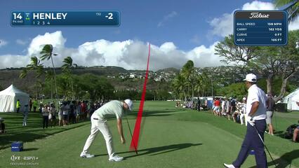 Russell Henley | Round 1 | 14th hole | Shot 1 | 2025 Sony Open