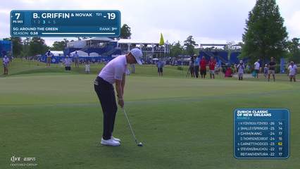 Ben Griffin | Round 3 | 7th hole | Shot 3 | 2026 Zurich Classic