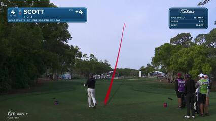 Adam Scott | Round 4 | 4th hole | Shot 1 | 2025 Valspar