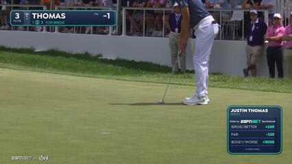 Justin Thomas | Round 1 | 3rd hole | Shot 3 | 2025 Truist Championship