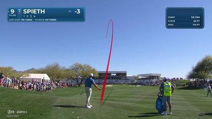 Jordan Spieth | Round 1 | 9th hole | Shot 2 | 2025 WM Phoenix Open
