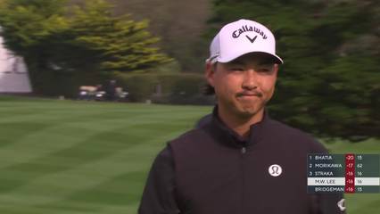 Min Woo Lee | Round 3 | 16th hole | Shot 4 | 2026 AT&T Pebble Beach