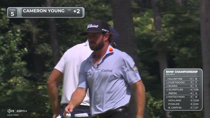 Cameron Young | Round 2 | 5th hole | Shot 4 | 2025 BMW Championship