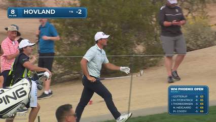Viktor Hovland | Round 1 | 8th hole | Shot 2 | 2026 WM Phoenix Open
