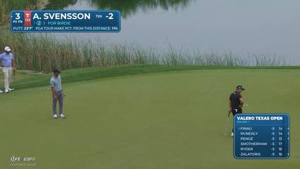 Adam Svensson | Round 1 | 3rd hole | Shot 3 | 2026 Valero