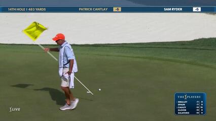 Patrick Cantlay | Round 3 | 14th hole | Shot 4 | 2025 THE PLAYERS