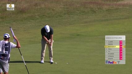 Chris Gotterup | Round 3 | 4th hole | Shot 4 | 2025 Genesis Scottish Open