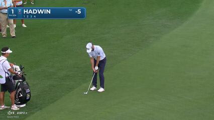 Adam Hadwin | Round 3 | 1st hole | Shot 3 | 2025 Houston Open