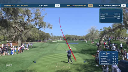 Matthieu Pavon | Round 2 | 12th hole | Shot 1 | 2026 THE PLAYERS