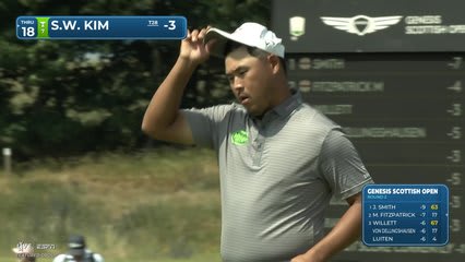 Si Woo Kim | Round 2 | 9th hole | Shot 3 | 2026 Genesis Scottish Open