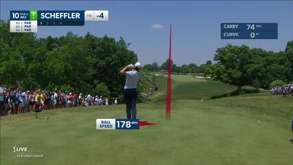 Scottie Scheffler | 2023 the Memorial | Round 4 | 10th hole | Shot 1