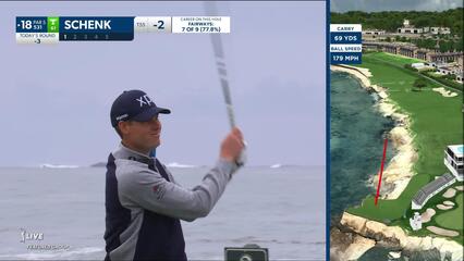 Adam Schenk | 2024 AT&T Pebble Beach | Round 3 | 18th hole | Shot 1