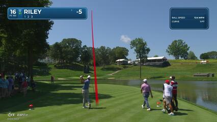 Davis Riley | Round 1 | 16th hole | Shot 1 | 2025 Travelers