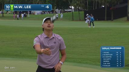 Min Woo Lee | Round 4 | 10th hole | Shot 5 | 2026 Cadillac
