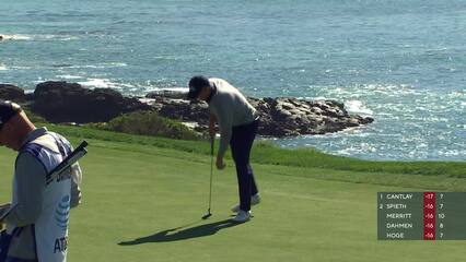 Jordan Spieth | 2022 AT&T Pebble Beach | Round 4 | 8th hole | Shot 4