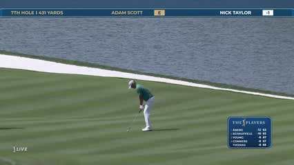 Adam Scott | Round 3 | 7th hole | Shot 3 | 2026 THE PLAYERS