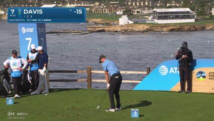 Cam Davis | Round 4 | 7th hole | Shot 1 | 2025 AT&T Pebble Beach