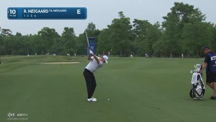 Nicolai Højgaard | Round 1 | 10th hole | Shot 2 | 2025 Zurich Classic