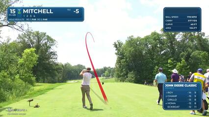 Keith Mitchell | Round 3 | 15th hole | Shot 1 | 2025 John Deere