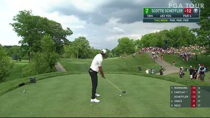 Scottie Scheffler | 2021 the Memorial | Round 4 | 18th hole | Shot 1