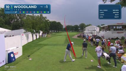 Gary Woodland | Round 1 | 10th hole | Shot 1 | 2025 Rocket Classic