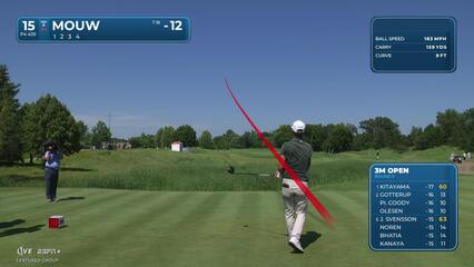 William Mouw | Round 3 | 15th hole | Shot 1 | 2025 3M Open