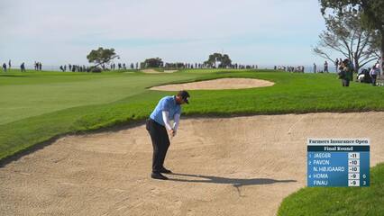 Matthieu Pavon | 2024 Farmers | Round 4 | 1st hole | Shot 2