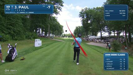 Jeremy Paul | Round 3 | 17th hole | Shot 1 | 2025 John Deere