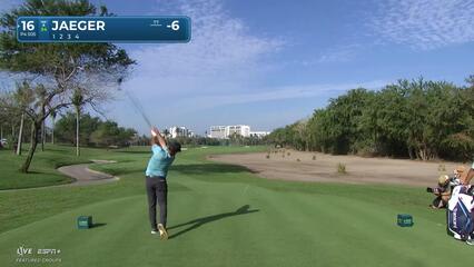 Stephan Jaeger | Round 2 | 16th hole | Shot 1 | 2025 Mexico Open