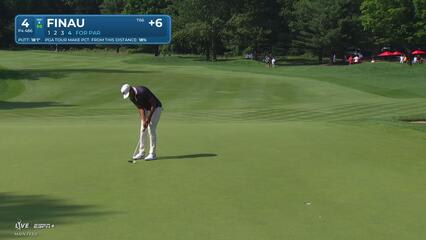 Tony Finau | Round 3 | 4th hole | Shot 4 | 2025 Travelers
