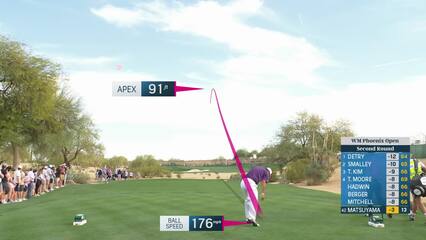 Hideki Matsuyama | Round 2 | 14th hole | Shot 1 | 2025 WM Phoenix Open