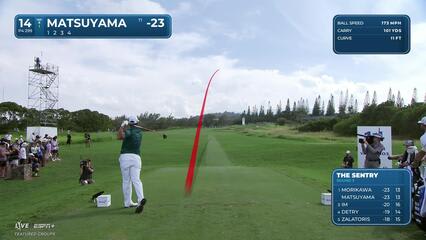 Hideki Matsuyama | Round 3 | 14th hole | Shot 1 | 2025 The Sentry
