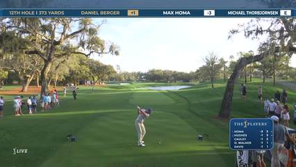 Daniel Berger | Round 1 | 12th hole | Shot 1 | 2026 THE PLAYERS