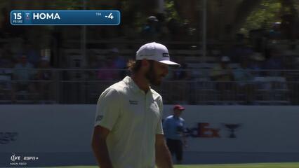 Max Homa | Round 3 | 15th hole | Shot 5 | 2025 RBC Heritage