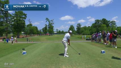 Andrew Novak | Round 1 | 8th hole | Shot 1 | 2026 Zurich Classic