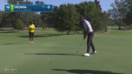 Max Homa | Round 2 | 16th hole | Shot 4 | 2025 Sanderson Farms
