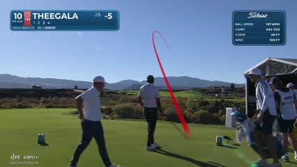 Sahith Theegala | Round 2 | 10th hole | Shot 1 | 2025 Bank of Utah