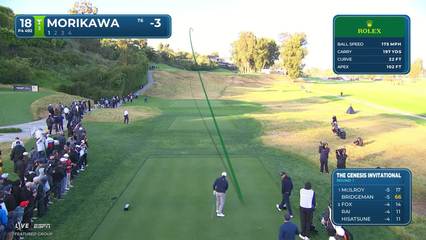 Collin Morikawa | Round 1 | 18th hole | Shot 1 | 2026 The Genesis