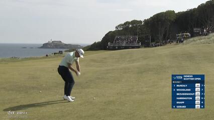 Collin Morikawa | Round 1 | 13th hole | Shot 2 | 2025 Genesis Scottish Open