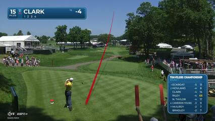 Wyndham Clark | Round 1 | 15th hole | Shot 1 | 2025 Travelers
