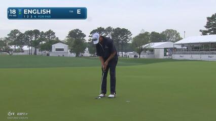Harris English | Round 1 | 18th hole | Shot 4 | 2025 Houston Open