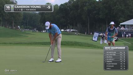 Cameron Young | Round 4 | 16th hole | Shot 4 | 2025 BMW Championship