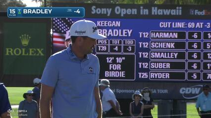 Keegan Bradley | Round 2 | 15th hole | Shot 4 | 2025 Sony Open