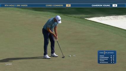 Corey Conners | Round 3 | 9th hole | Shot 5 | 2026 THE PLAYERS