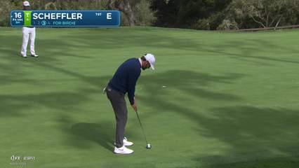 Scottie Scheffler | Round 2 | 16th hole | Shot 4 | 2026 AT&T Pebble Beach