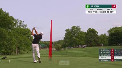Jordan Spieth | Round 3 | 14th hole | Shot 1 | 2025 the Memorial